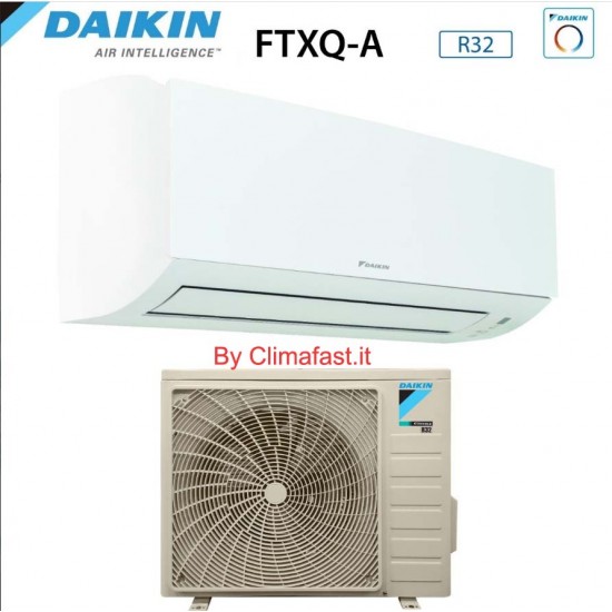 Climatizzatore Condizionatore Daikin Bluevolution Inverter 12000 Btu FTXQ35A + RXQ35A R-32 Wi-Fi Optional A++/A+ : Climafast