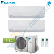 Climatizzatore condizionatore daikin dual split inverter eco plus siesta r-32 9000+12000 con 2amxf40a a++ wi-fi optional - new