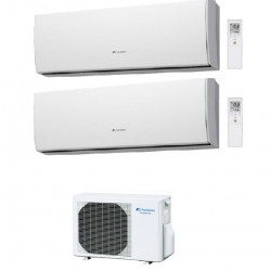 Climatizzatore condizionatore dual split a parete fuji inverter serie lu 12000+12000 con rog18l