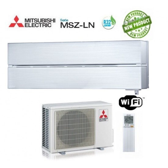 Climatizzatore condizionatore mitsubishi electric inverter msz-ln kirigamine style 9000 btu msz-ln25vgv - 3 colori disponibili - wi-fi r-32 a+++