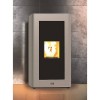 Termo stufa pellet anselmo cola rock v 17kw acciaio verniciato riscaldamento  e acs ready : climafast