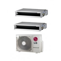 Climatizzatore Condizionatore LG Dual Split Canalizzato 12000+12000 BTU R-32 Con MU2R17 UL0 : Climafast