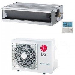 Climatizzatore condizionatore lg inverter canalizzato canalizzabile alta prevalenza compact 18000 btu um18fh n10 con unità esterna uub1 u20 r-32